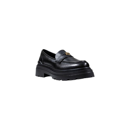 Platform Pumps Heels by PINKO for women in leather & rubber black features an effortlessly chic silhouette, showcasing the elegant Women's Leather & Rubber Platform Pumps Heels design with a platform and a sophisticated .