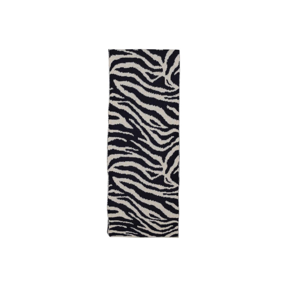 Scarf by Pieces for women in stretch polyester blue & zebra showcases a ethereal silhouette, artfully capturing the ethereal essence of the Stretch Polyester Scarf design with a sophisticated finish.