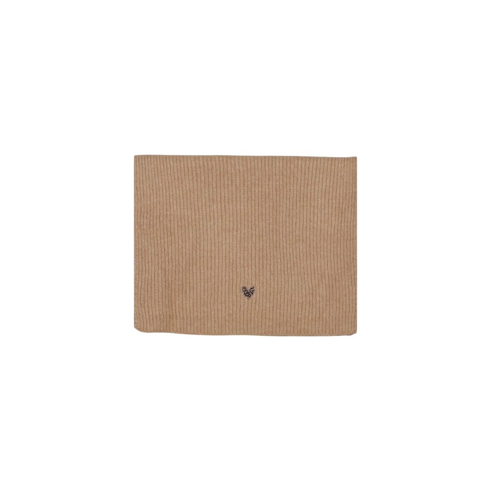 Scarf by Pieces for women in stretch polyester & wool beige features a something went wrong. try again. silhouette, perfectly showcasing the elegant drape and premium finish of the Stretch Polyester & Wool Scarf.