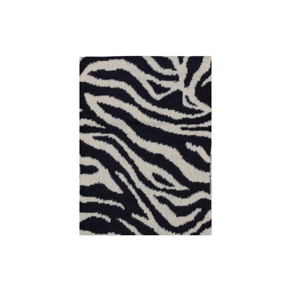 Scarf by Pieces for women in stretch polyester blue & zebra features a ethereal silhouette, artfully capturing the essence of the ethereal Stretch Polyester Scarf design for a sophisticated look.