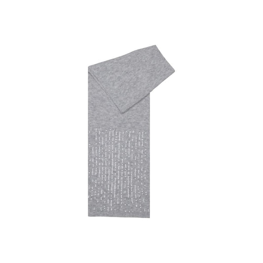 Pieces Stretch Polyester Scarf - Gray