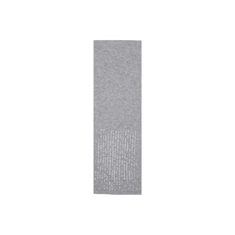 Pieces Stretch Polyester Scarf - Gray