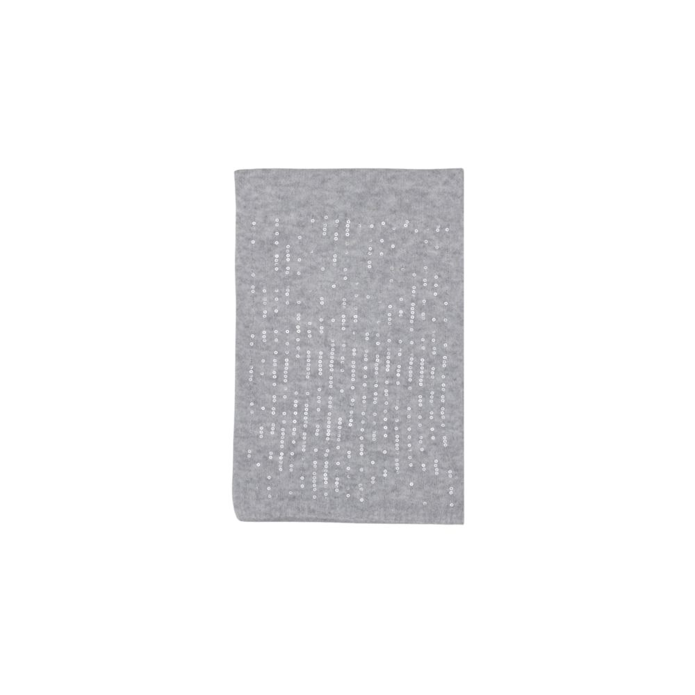 Pieces Stretch Polyester Scarf - Gray