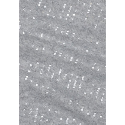 Pieces Stretch Polyester Scarf - Gray
