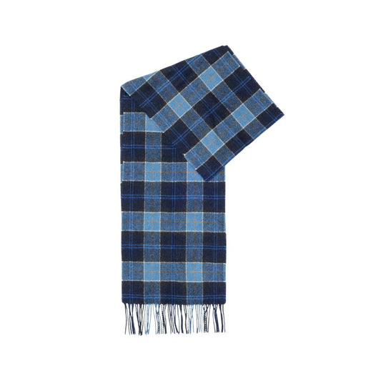 Scarf by Barbour for men in wool blue showcases a ethereal silhouette, artfully capturing the essence of the ethereal Wool Scarf design for a sophisticated look.