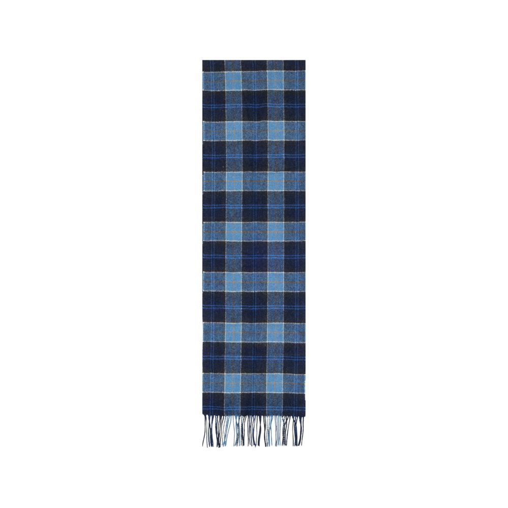 Scarf by Barbour for men in wool blue presents a ethereal silhouette, artfully capturing the sophisticated design and premium aesthetic of the Wool Scarf.