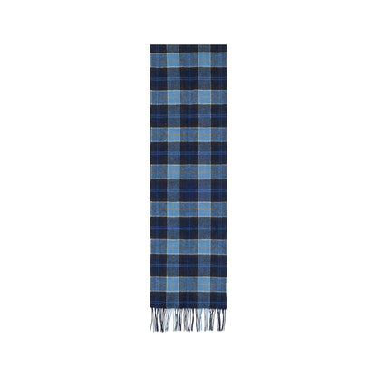 Scarf by Barbour for men in wool blue presents a ethereal silhouette, artfully capturing the sophisticated design and premium aesthetic of the Wool Scarf.