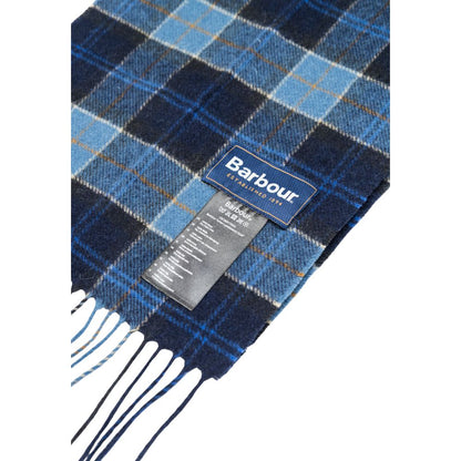 Scarf by Barbour for men in wool blue showcases a ethereal silhouette from the Wool Scarf collection, offering a ethereal drape that exudes sophisticated luxury.