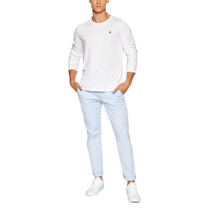 T-Shirt by Ralph Lauren for men in cotton white features an edgy silhouette, meticulously detailed with a sophisticated and crew neckline for a truly edgy finish.
