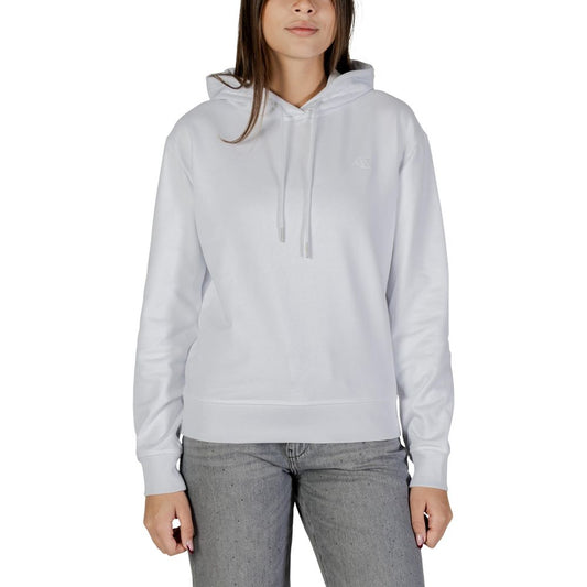 Calvin Klein Jeans Women's Polyester Cotton Terrycloth Hoodie - White