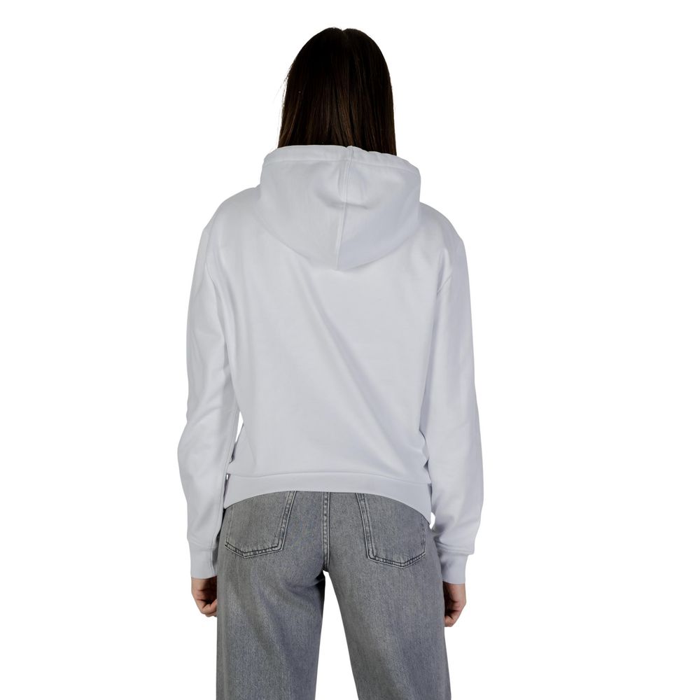 Calvin Klein Jeans Women's Polyester Cotton Terrycloth Hoodie - White