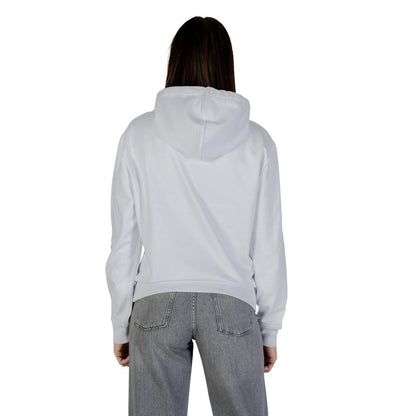 Calvin Klein Jeans Women's Polyester Cotton Terrycloth Hoodie - White