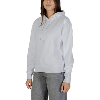 Calvin Klein Jeans Women's Polyester Cotton Terrycloth Hoodie - White