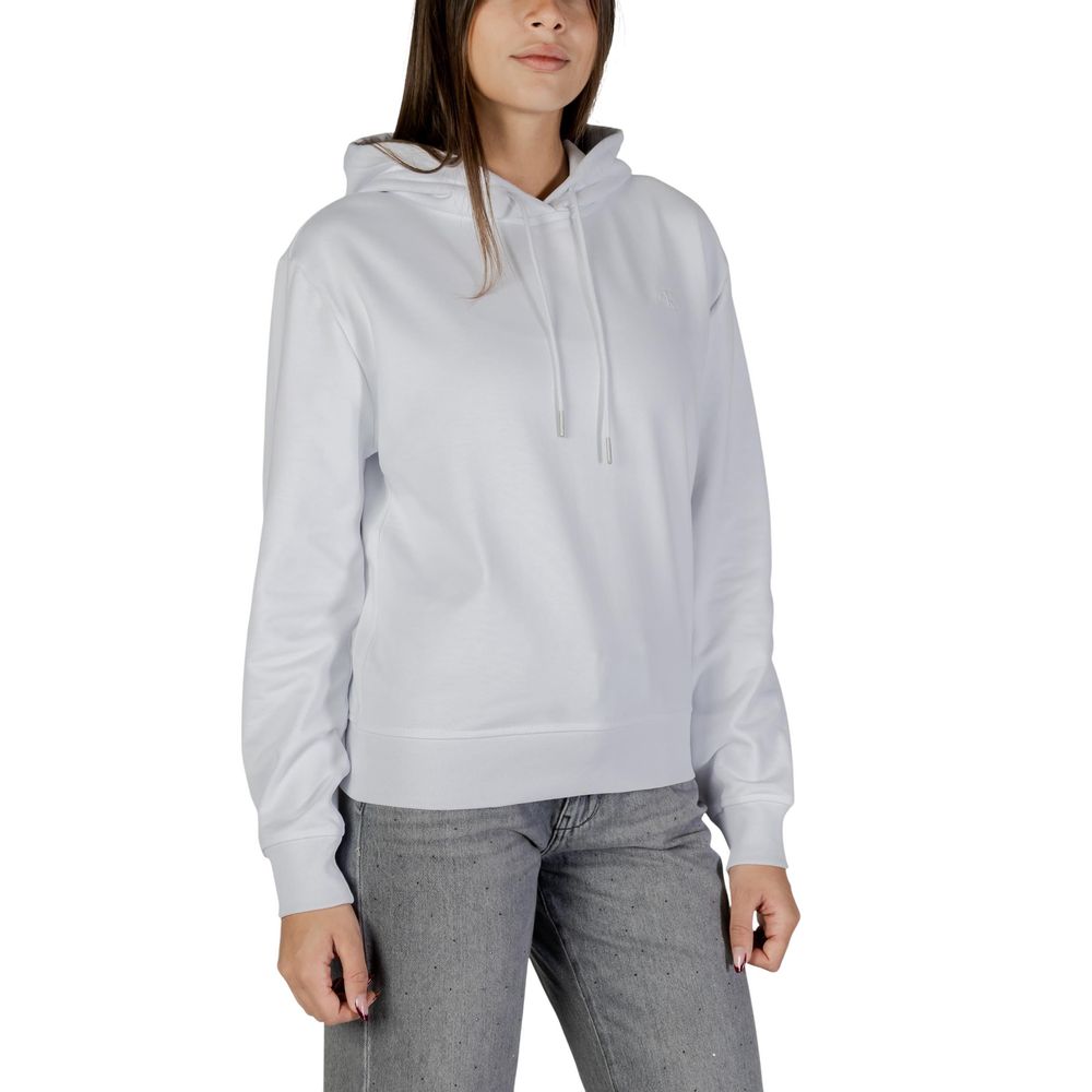 Calvin Klein Jeans Women's Polyester Cotton Terrycloth Hoodie - White