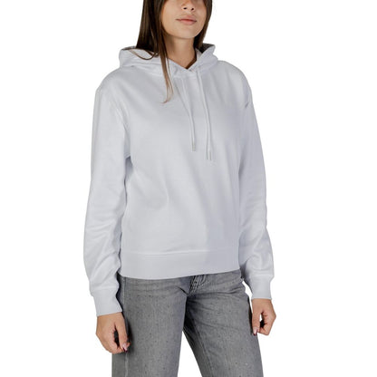 Calvin Klein Jeans Women's Polyester Cotton Terrycloth Hoodie - White