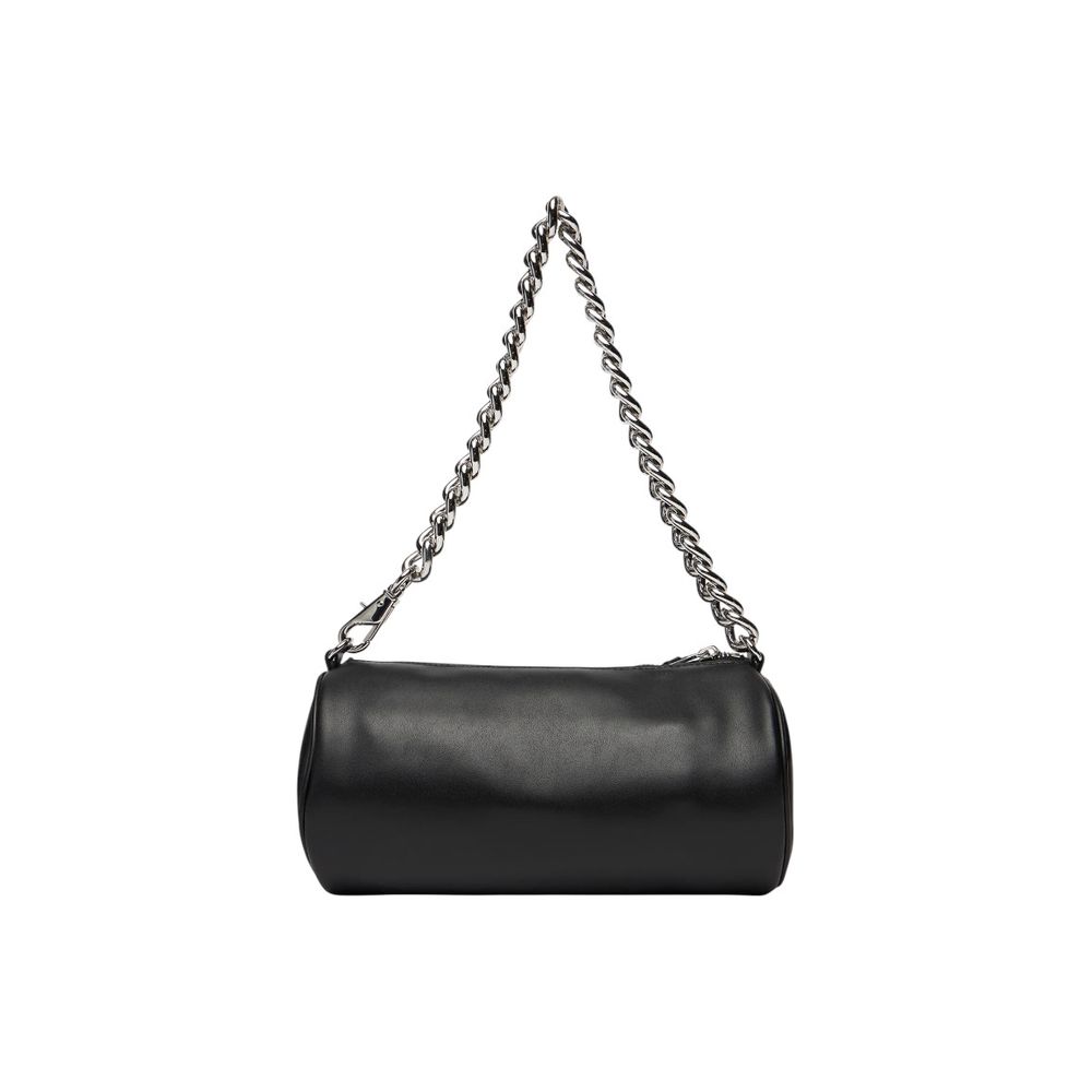 Tommy Hilfiger Jeans Leather Medium Shoulder Evening Handbag - Black