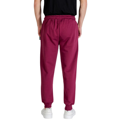 Activewear Jogger Pants by Icon for men in cotton polyester bordeaux features an kinetic and long with a , showcasing high-performance for an kinetic look.