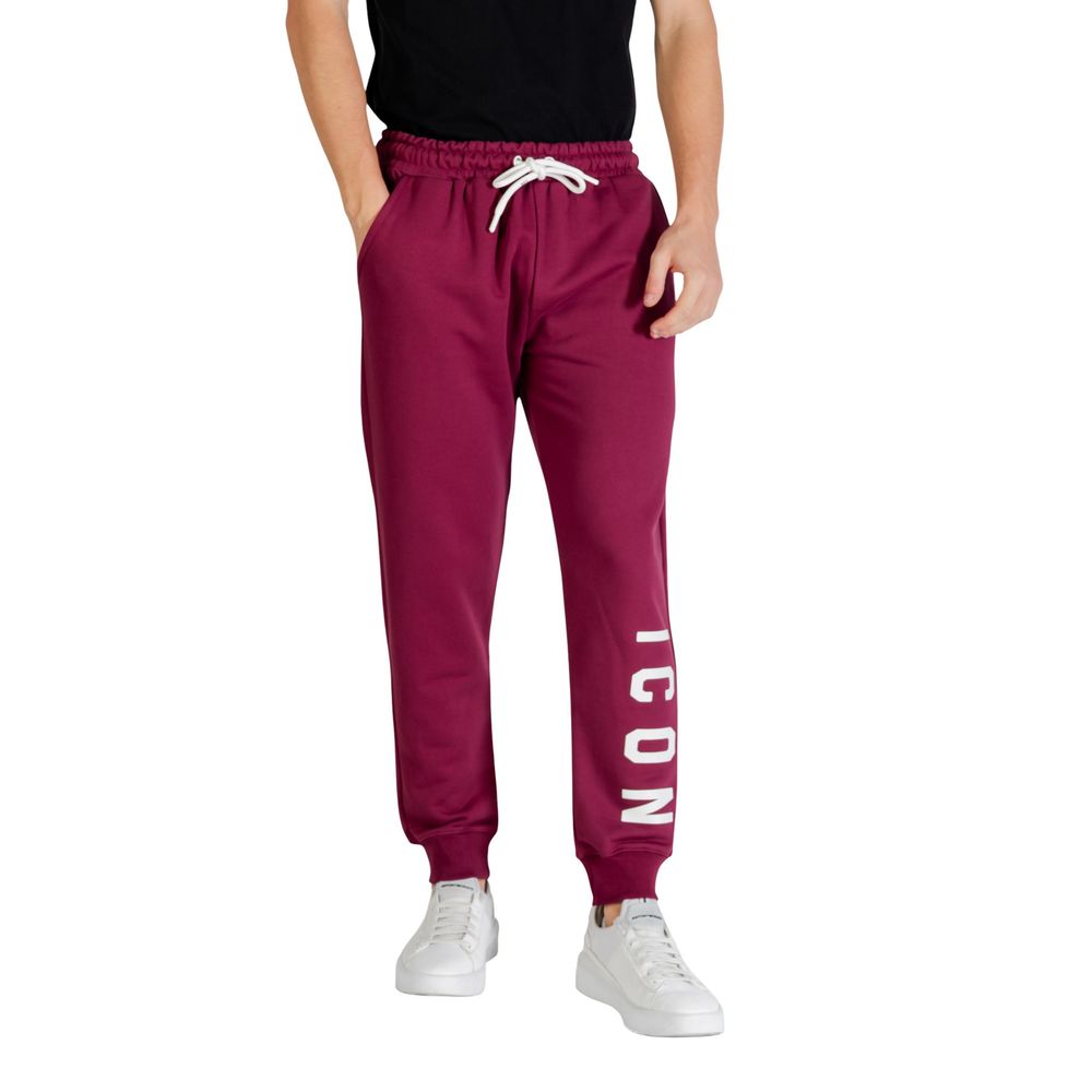 Activewear Jogger Pants by Icon for men in cotton polyester bordeaux features an dynamic with long, , and functional for an dynamic silhouette.