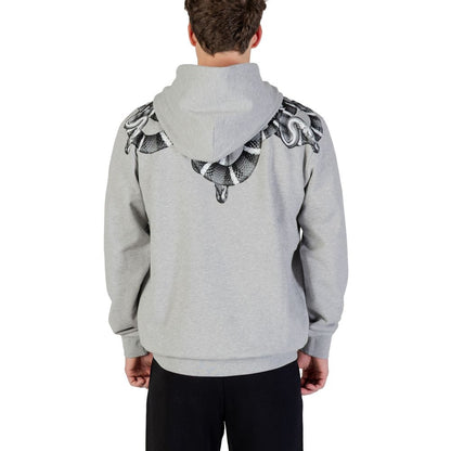 Hooded Hoodie by County of Milan for men in cotton gray features a edgy silhouette, detailed with a edgy hooded neckline and for a refined finish.