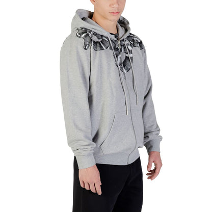 Hooded Hoodie by County of Milan for men in cotton gray features an avant-garde silhouette, showcasing a sophisticated hooded neckline and detail for a truly avant-garde finish.