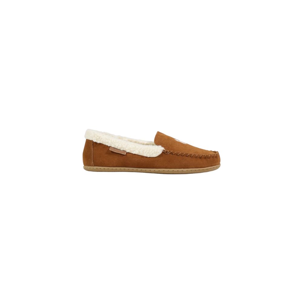 Moccasin Slippers by Ralph Lauren for women in suede leather & faux fur brown presents a something went wrong. try again. silhouette, perfectly capturing the something went wrong. try again. essence of Women's Suede Leather & Faux Fur Moccasin Slippers with its signature and .