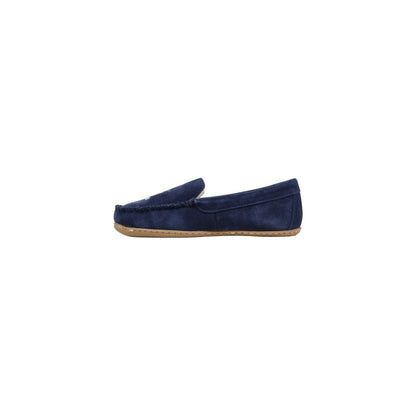 Slippers by Ralph Lauren for women in suede leather blue features an effortless chic silhouette from the Women's Suede Leather Slippers collection, showcasing a and effortless chic .