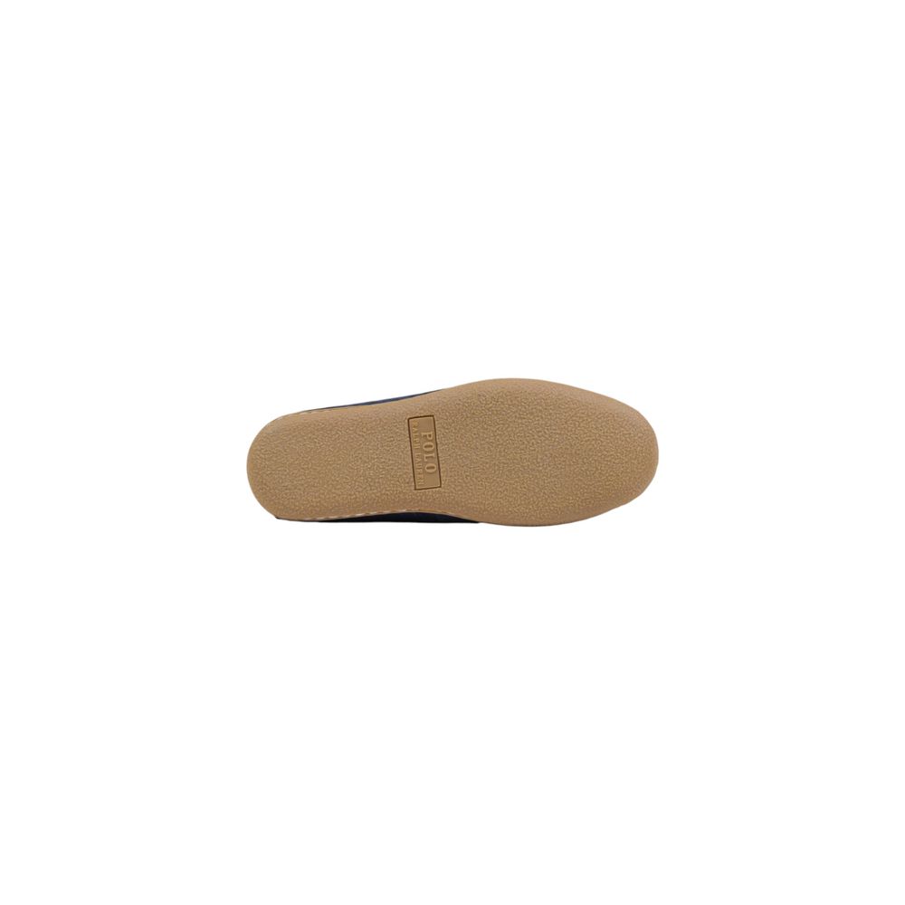 Slippers by Ralph Lauren for women in suede leather blue presents a effortless silhouette, showcasing the elegant Women's Suede Leather Slippers design with its unique and sophisticated .