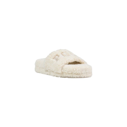 Platform Slippers by Ralph Lauren for women in textile cream presents a something went wrong. try again. silhouette, perfectly capturing the something went wrong. try again. essence of Women's Textile Platform Slippers with its signature and platform.