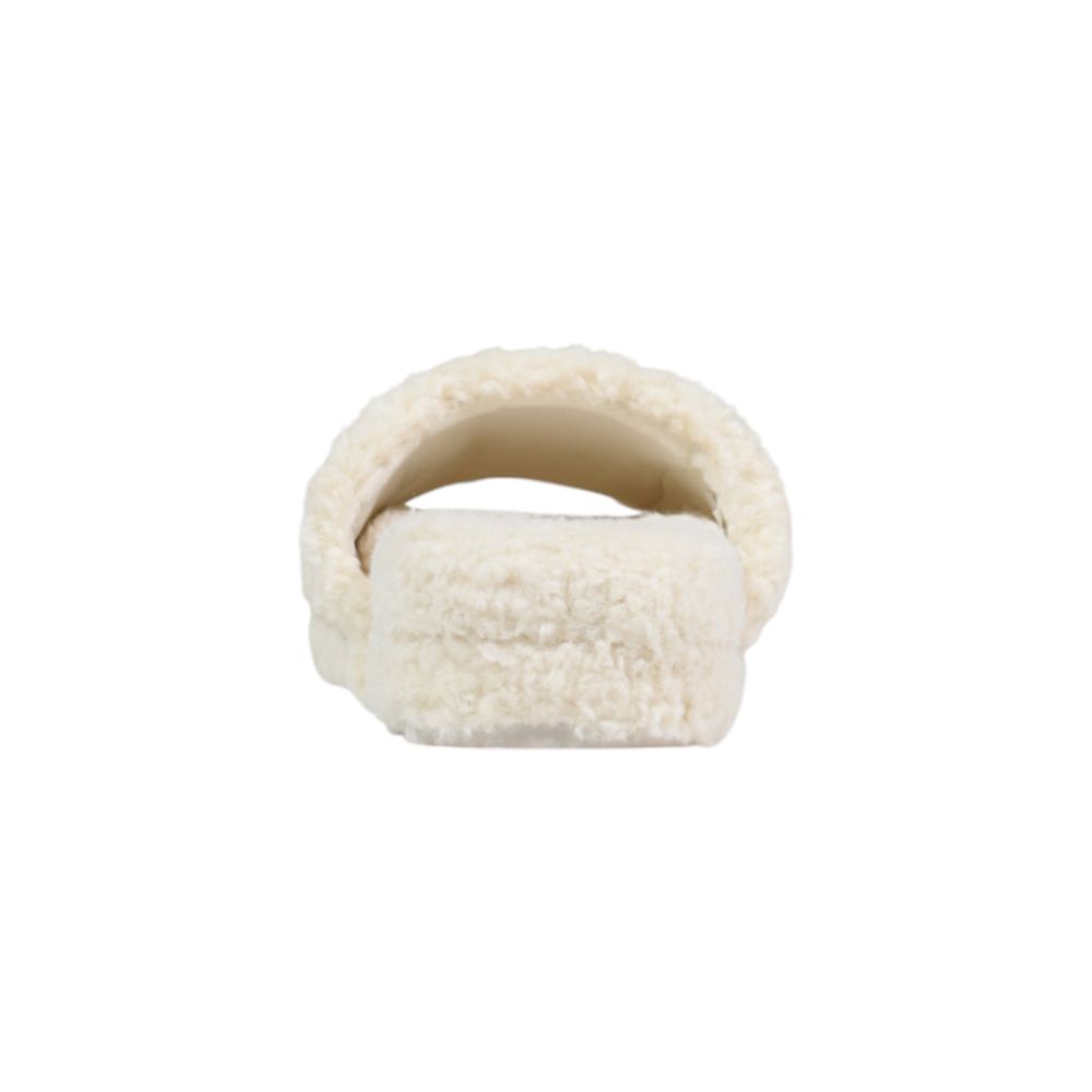 Platform Slippers by Ralph Lauren for women in textile and cream presents a sculptural silhouette as Women's Textile Platform Slippers, featuring a sculptural platform and a sculptural for refined comfort.