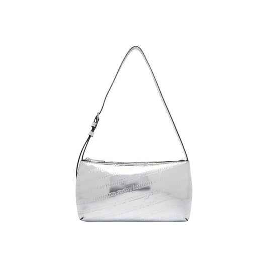 Tommy Hilfiger Jeans Polyethylene & Polyurethane Small Shoulder Evening Handbag - Silver