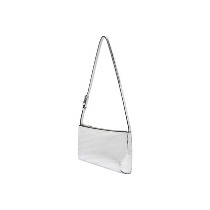 Tommy Hilfiger Jeans Polyethylene & Polyurethane Small Shoulder Evening Handbag - Silver