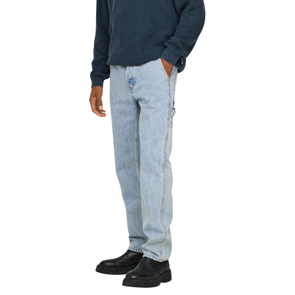 Jeans by Only & Sons for men in denim cotton blue & natural features a refined silhouette with a refined straight-leg, relaxed-fit & regular-fit, defined by a and a refined long for a refined finish.