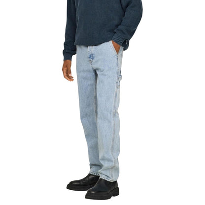 Jeans by Only & Sons for men in denim cotton blue & natural features a refined silhouette with a refined straight-leg, relaxed-fit & regular-fit, defined by a and a refined long for a refined finish.