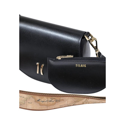 Alviero Martini Prima Classe Leather Small 2-in-1 Shoulder & Crossbody Handbag - Black
