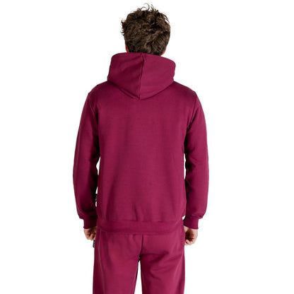 Hooded Hoodie by Icon for men in cotton polyester bordeaux showcases a city-ready silhouette, artfully detailed with a signature hooded neckline and for a city-ready finish.
