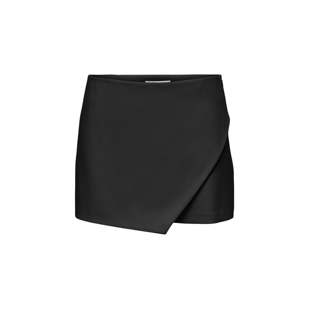 Only Women's Stretch Viscose Polyester Short Trousers - Black