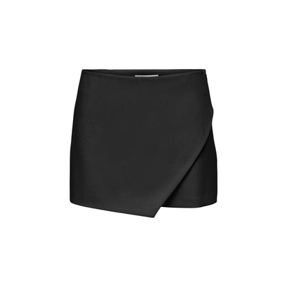 Only Women's Stretch Viscose Polyester Short Trousers - Black