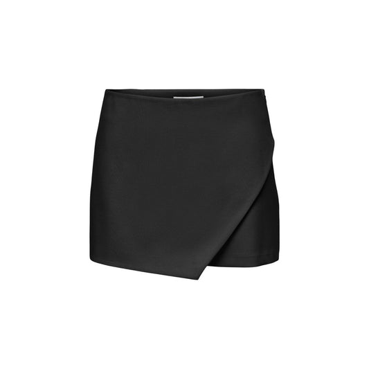 Only Women's Stretch Viscose Polyester Short Trousers - Black