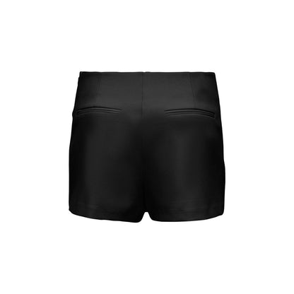 Only Women's Stretch Viscose Polyester Short Trousers - Black