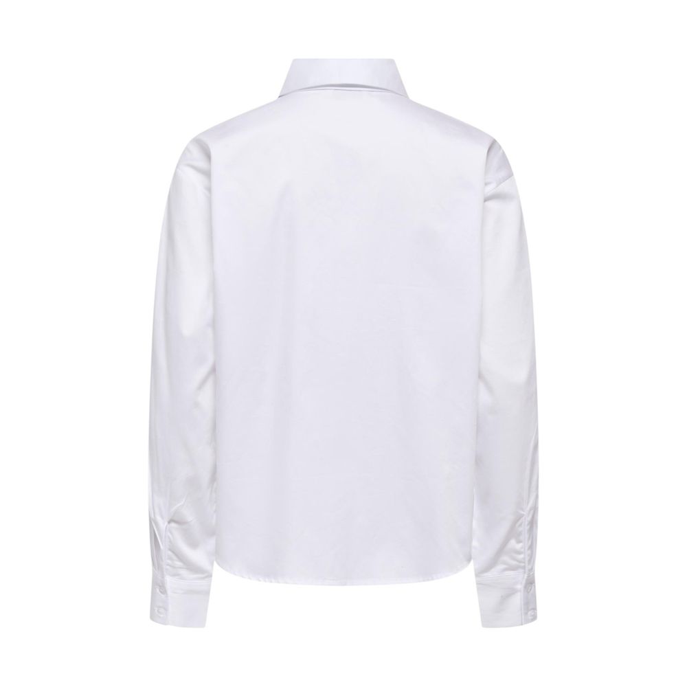 Shirt by Jacqueline De Yong for women in cotton white features an polished silhouette, showcasing a sophisticated and detail for a truly polished finish.