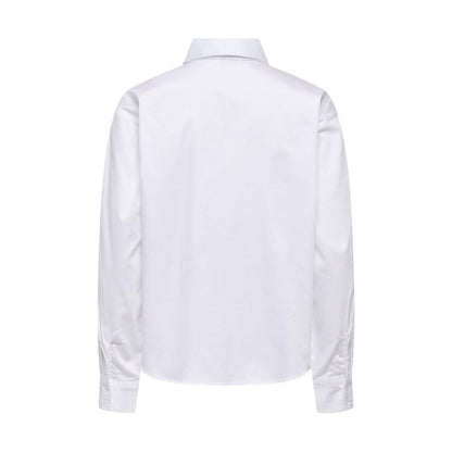 Shirt by Jacqueline De Yong for women in cotton white features an polished silhouette, showcasing a sophisticated and detail for a truly polished finish.