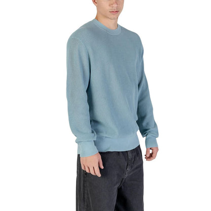 Sweatshirt by Calvin Klein Jeans for men in cotton & polyester blue presents a smart casual silhouette, featuring a smart casual crew neckline and for a sophisticated look.