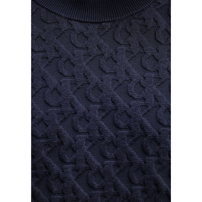 Sweatshirt by Calvin Klein Jeans for men in polyamide polyester & cotton blue presents a smart casual silhouette, featuring a smart casual and for a sophisticated look.