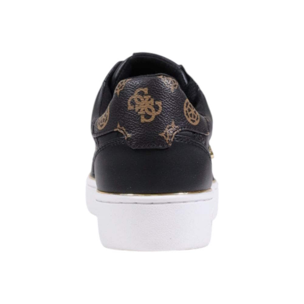 Sneakers by Guess for women in polyethylene & polyurethane black presents a sumptuous silhouette, artfully capturing the essence of the Women's Low-Top Casual Polyethylene & Polyurethane Sneakers with its sumptuous low-top casual style design.