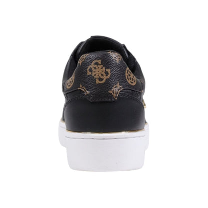 Sneakers by Guess for women in polyethylene & polyurethane black presents a sumptuous silhouette, artfully capturing the essence of the Women's Low-Top Casual Polyethylene & Polyurethane Sneakers with its sumptuous low-top casual style design.