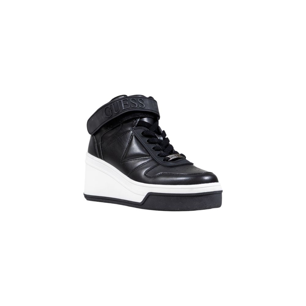 Sneakers by Guess for women in polyethylene & polyurethane black presents a sumptuous silhouette as Women's Casual Polyethylene & Polyurethane Sneakers, expertly defined by a sumptuous casual style for a sumptuous, high-fashion look.