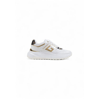 Sneakers by Guess for women in polyester polyurethan & polyethylene white presents a sumptuous silhouette from the Women's Lightweight Casual Polyester Polyurethan & Polyethylene Sneakers collection, showcasing a sumptuous casual style for an elevated aesthetic.