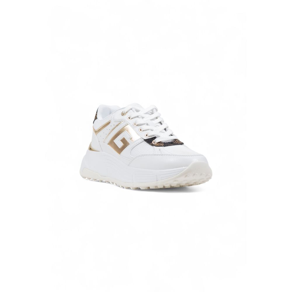 Sneakers by Guess for women in polyester polyurethan & polyethylene white presents a sumptuous silhouette, artfully capturing the essence of the Women's Lightweight Casual Polyester Polyurethan & Polyethylene Sneakers with its sumptuous casual style design.