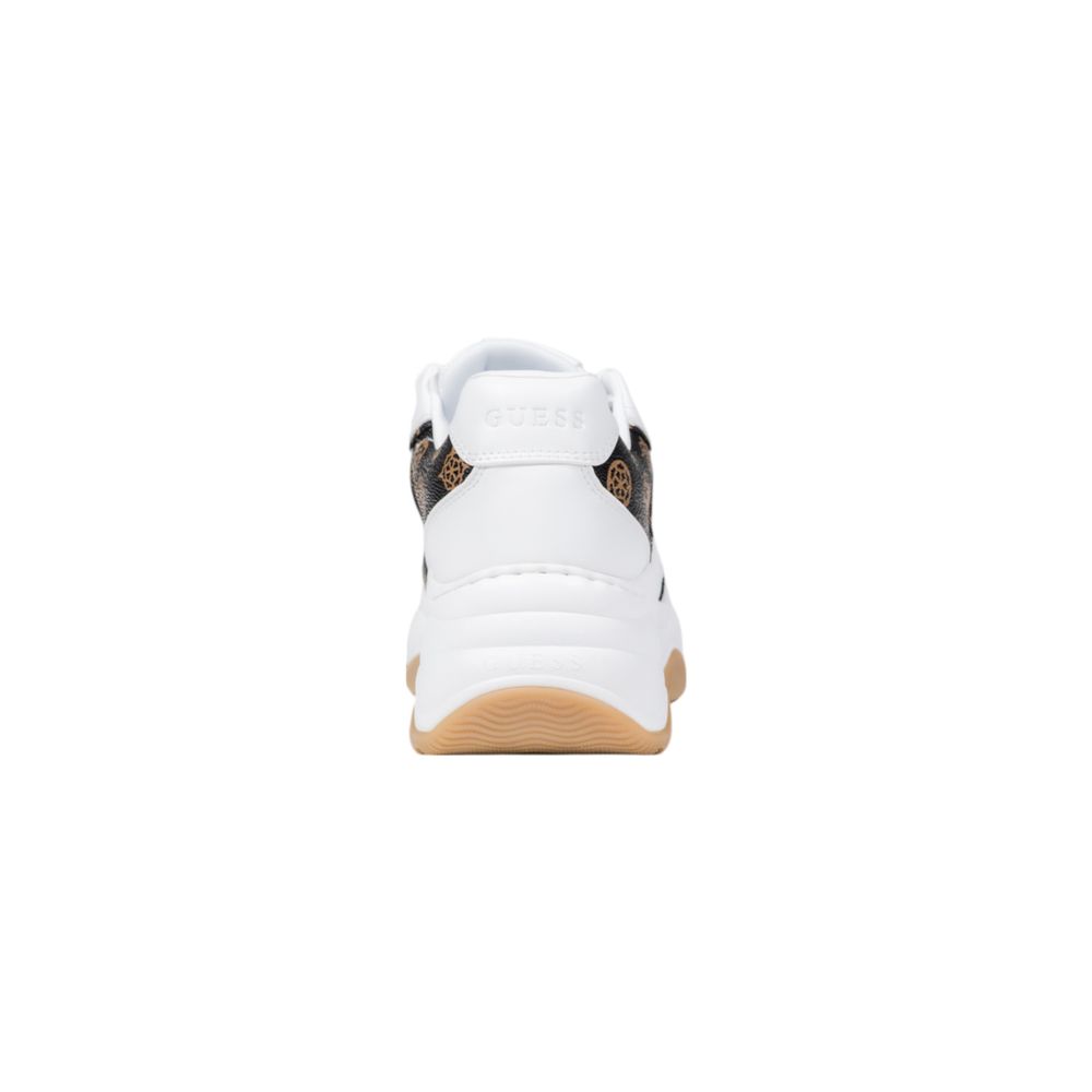 Sneakers by Guess for women in polyethylene & polyurethane white presents a sumptuous silhouette as Women's Casual Polyethylene & Polyurethane Sneakers, expertly defined by a sumptuous casual style for a sumptuous, high-fashion look.