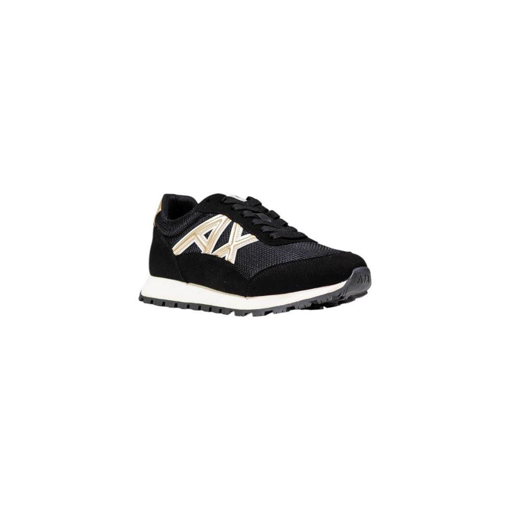 Sneakers by Armani Exchange for women in polyester & rubber presents a sumptuous silhouette from the Women's Lightweight Athletic Casual Polyester & Rubber Sneakers collection, showcasing a sumptuous athletic casual style for an elevated aesthetic.